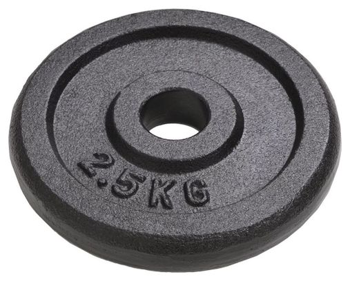 Plaque de poids 8 pièces 8 x 2 5 kg fonte haltères fitness musculation 02_0000765