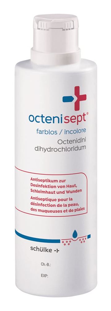 OCTENISEPT Lös farblos mit Verschluss Fl 250 ml<br>250 ml, Flasche, Lösung zur Anwendung auf der Haut, farblos mit Verschluss