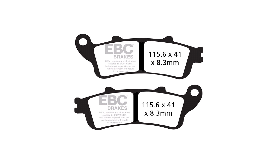 Bremseklodser for EBC, VFR800 ABS 98-13