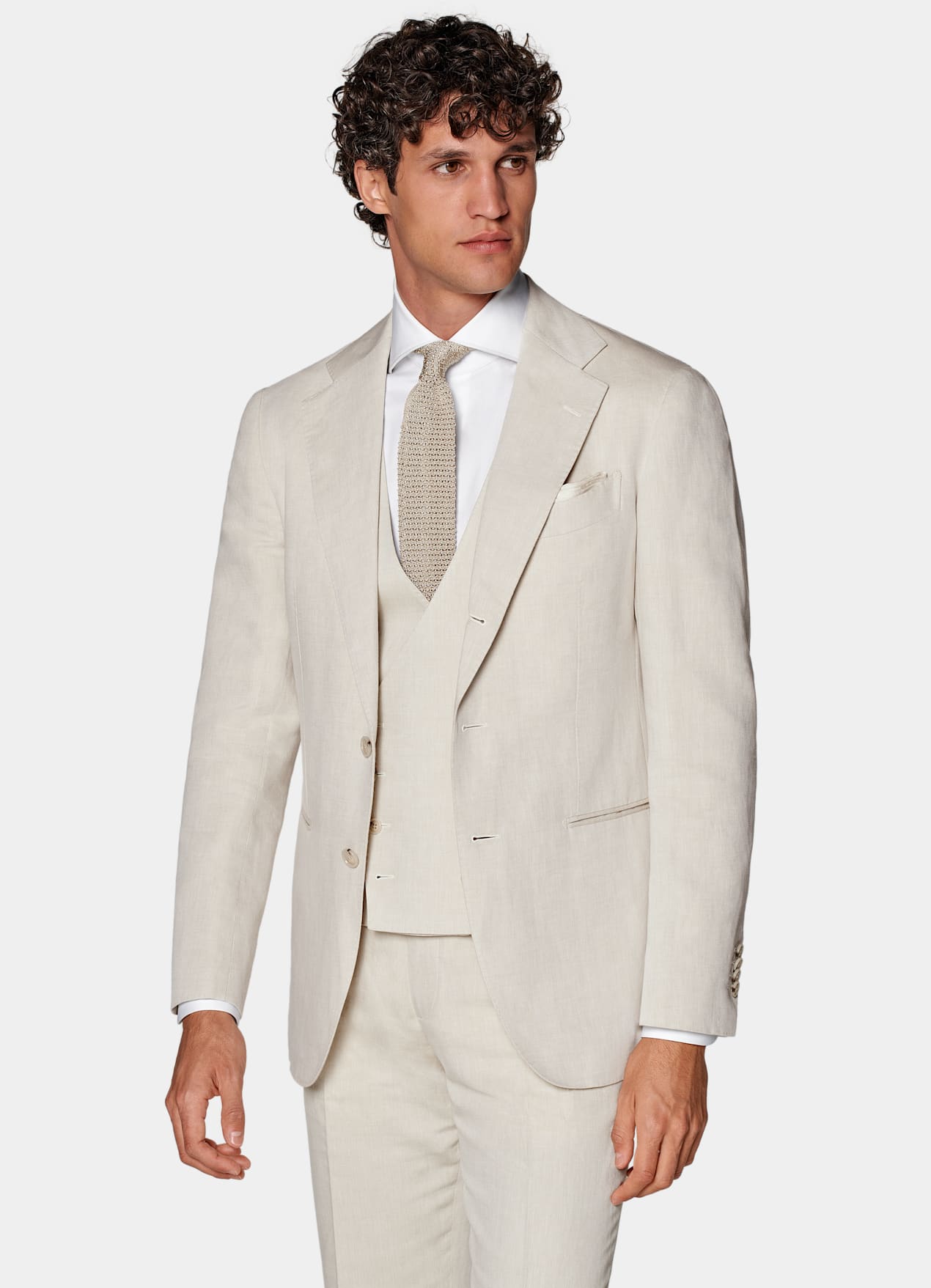 Costume trois pièces Havana coupe Tailored sable