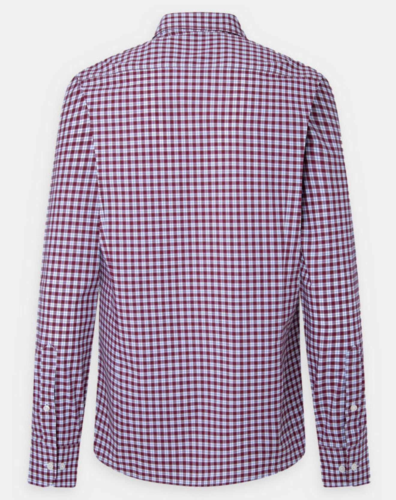 Hackett London Chemise Slim Fit à carreaux vichy rouge/blanc