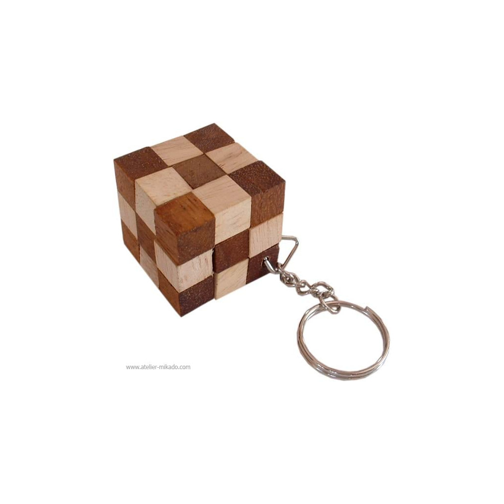 Mini Cube Serpent Porte Clé