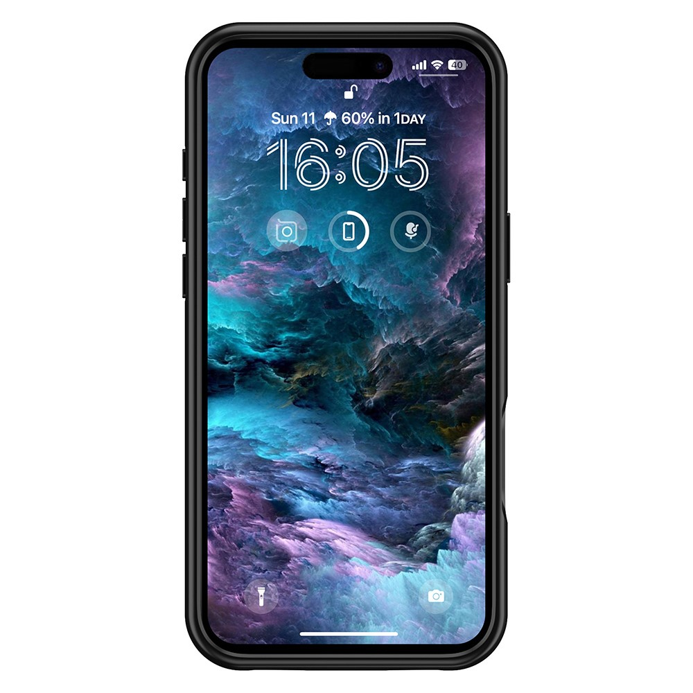 iPhone 16 MagSafe Backpack Akku Case Schutzhülle (7000mAh) - Schwarz