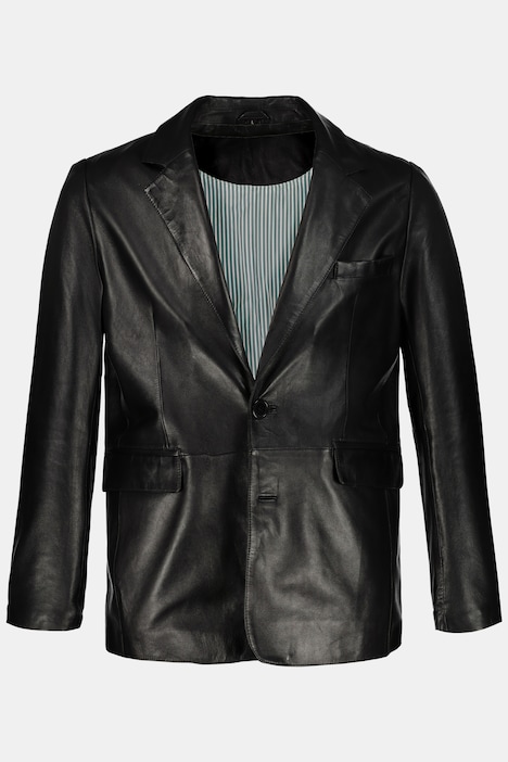 Blazer, Leder, weiches Lammnappa-Leder