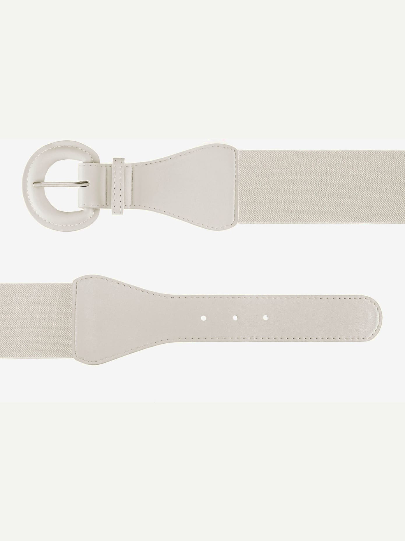 Ceinture élastique avec boucle ton sur ton