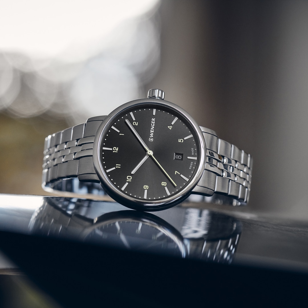 Wenger Urban Classic Silbrig / Schwarz Ø 40mm