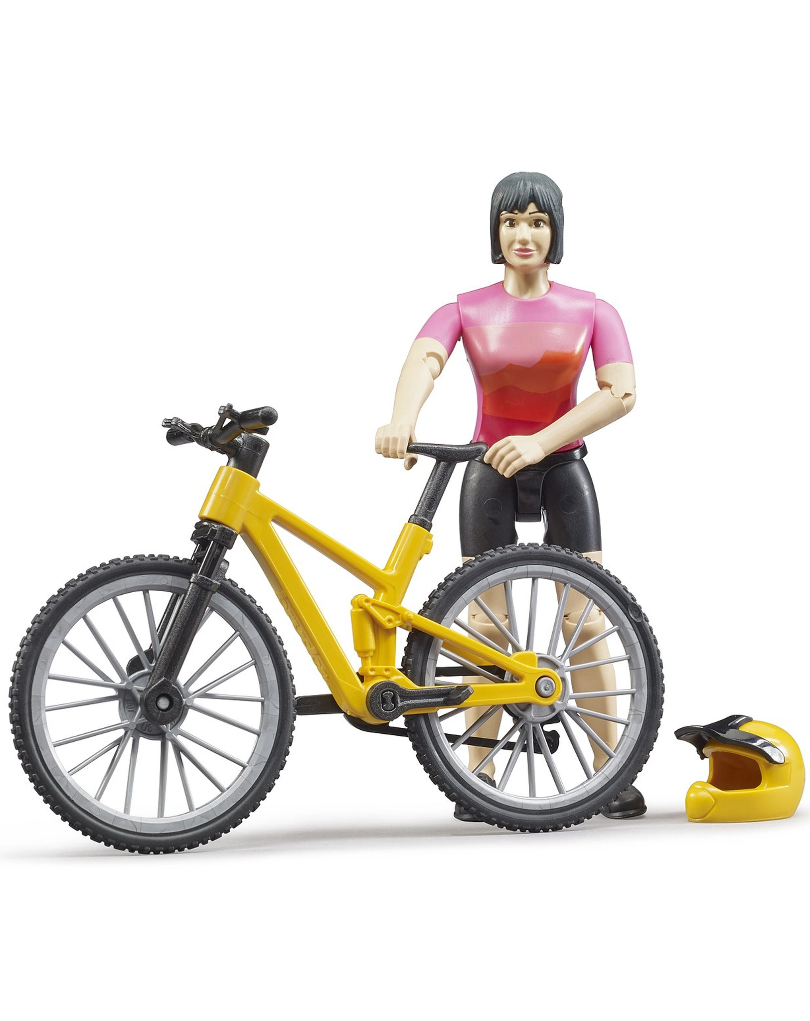 Bruder 63111 bworld Mountainbike mit Radfahrerin