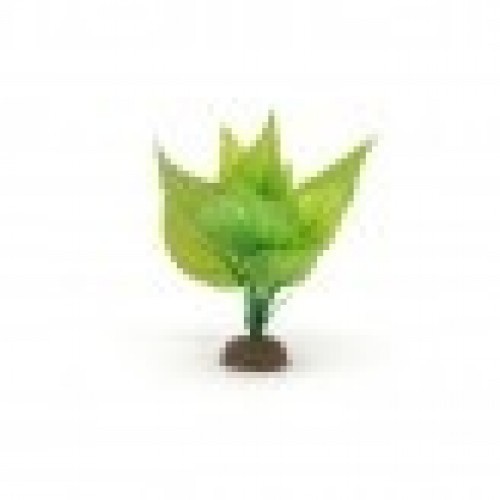 Planta artificial em forma de lagarto, 15 cm, cor verde.