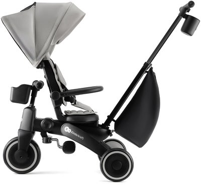 Kinderkraft Jazz 4-in-1 Trehjulssykkel, Grå