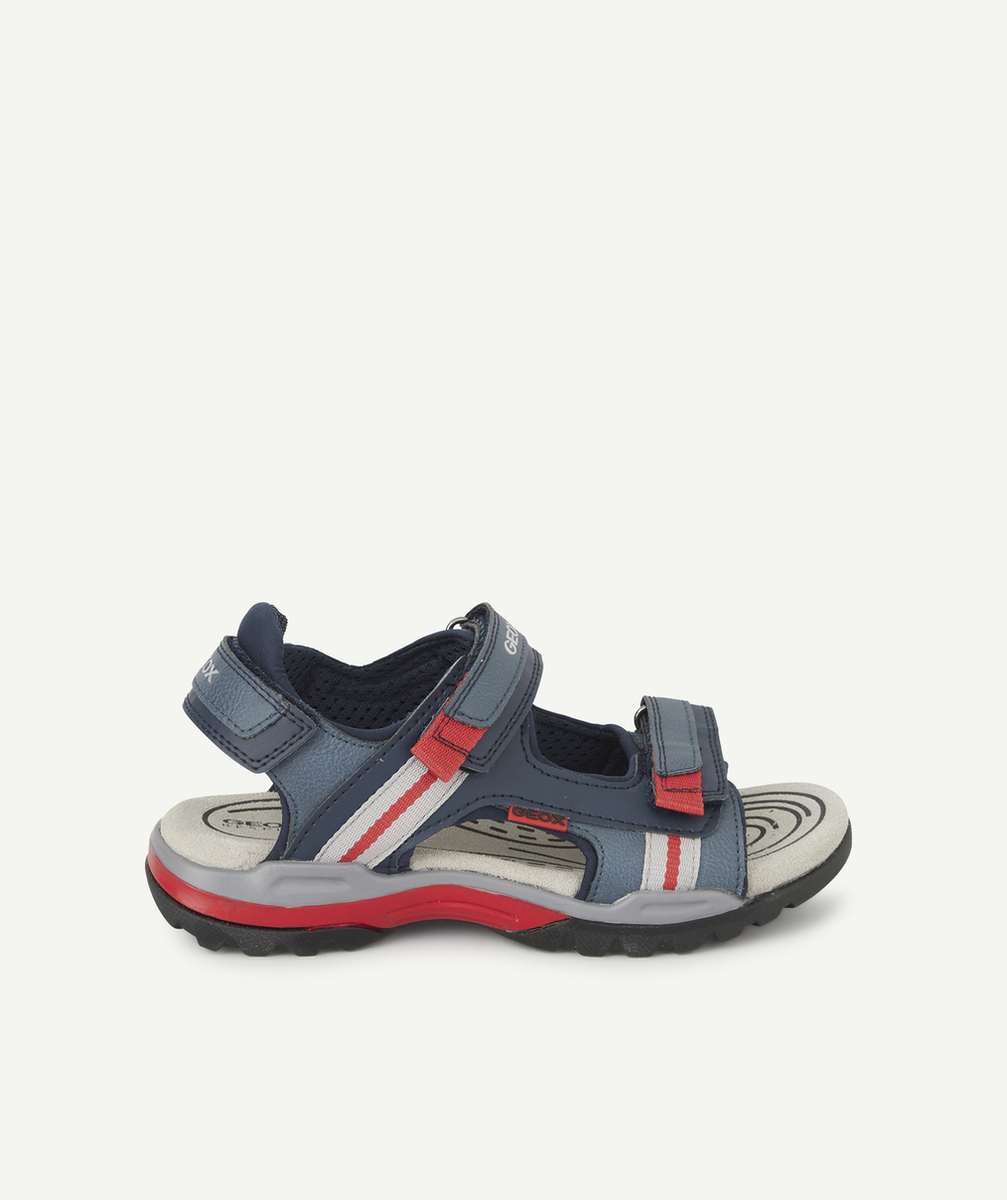 GEOXSANDALES BOREALIS GARÇON BLEU MARINE ET ROUGE