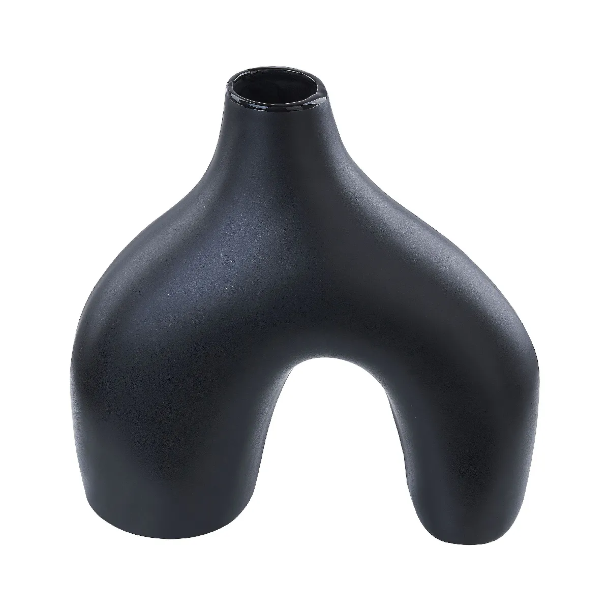 Beliani Vase LAMIA Céramique Noir