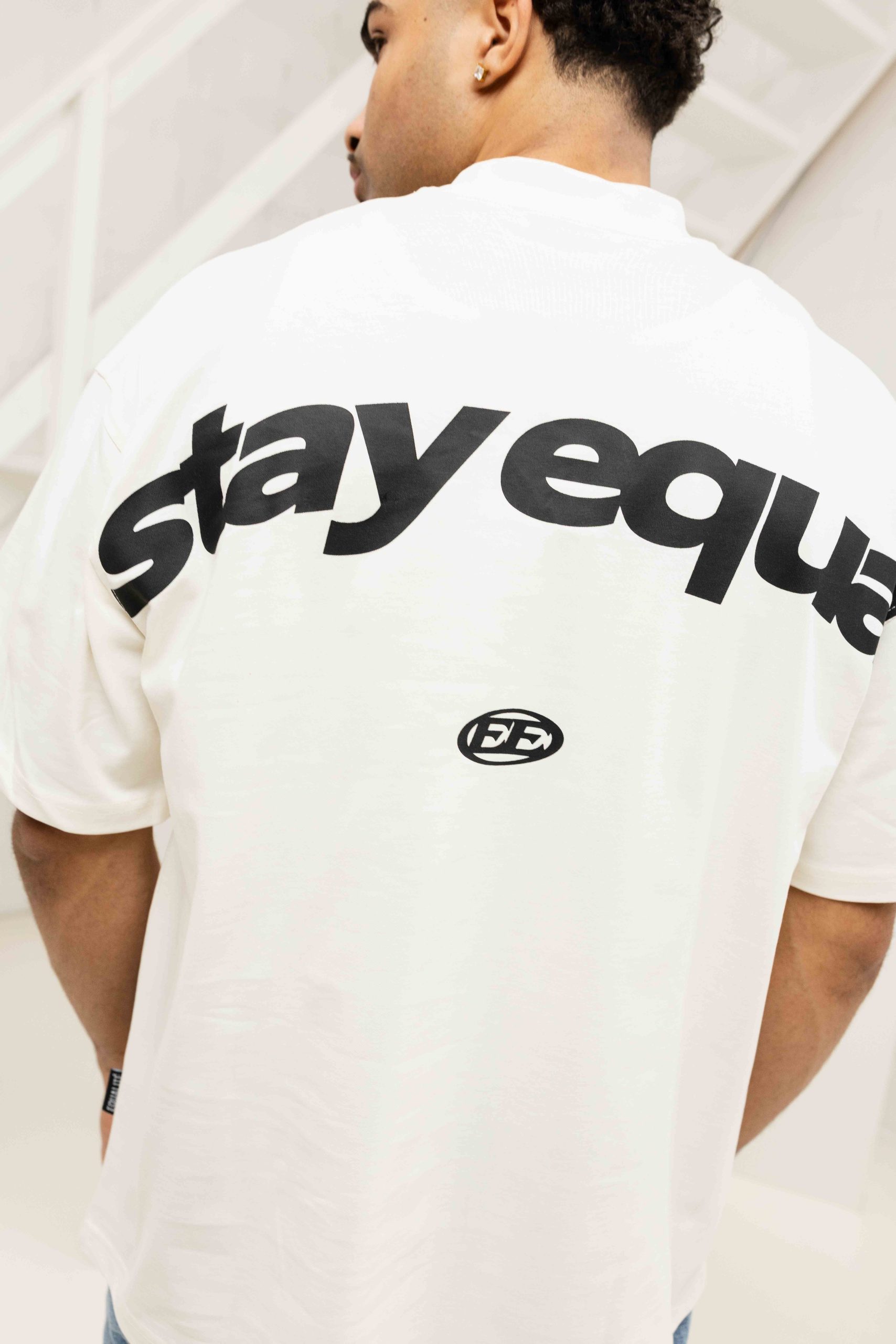 Equalité Stay Equal Boxy T-Shirt Gebroken Wit