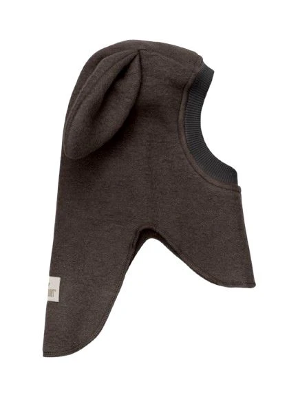 Huttelihut Balaclava Ears Wool 460194 2503 dark brown melange