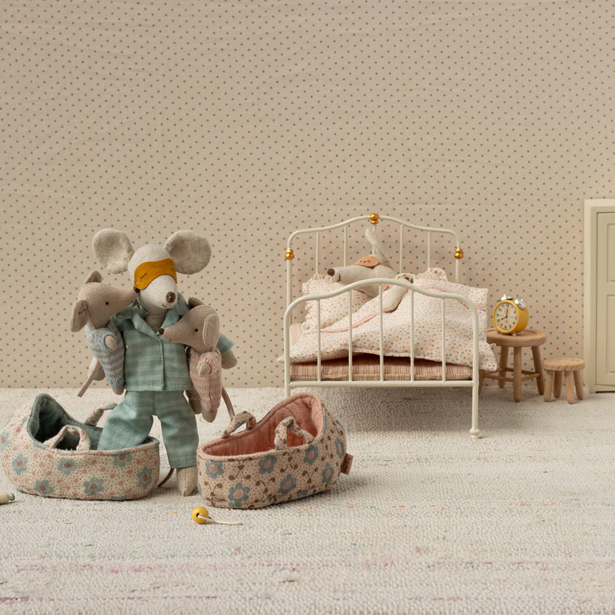 Maileg Babymaus in Tragetasche Rose