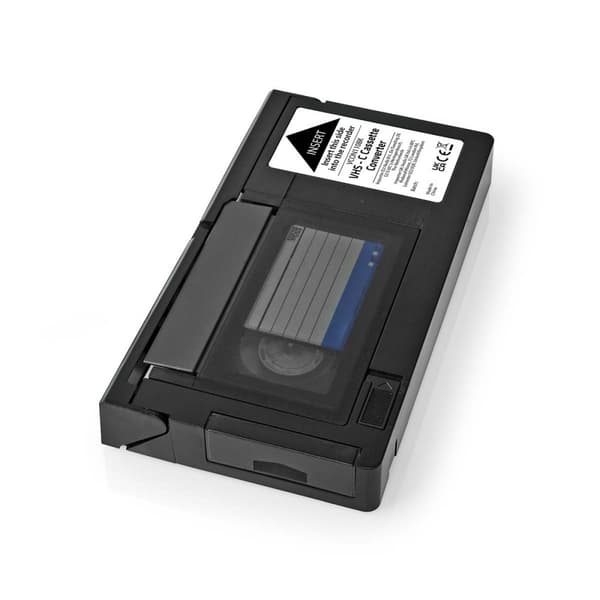 Nedis VHS Converter | Omdannelse: VHS-C to VHS | Plug and play | Sort