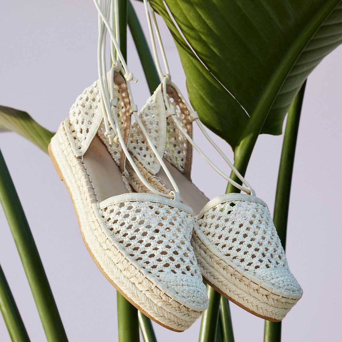 Picot Light Beige Women Wedges & Espadrilles