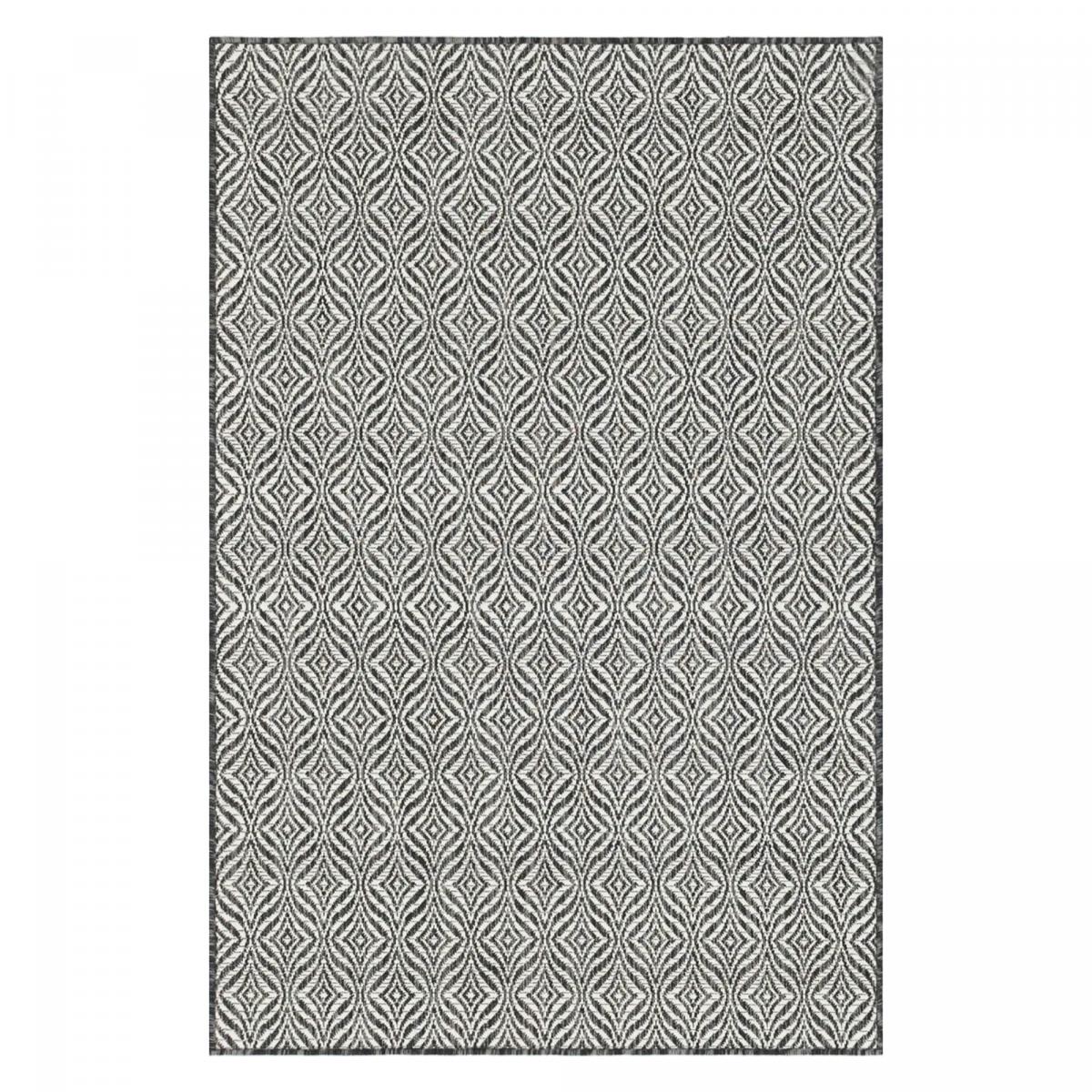 Tapis extérieur noir 200x200 carré cm