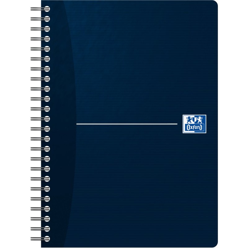 Cahier spirale Oxford Essentials 14,8 x 21 cm - grands carreaux - 180 pages