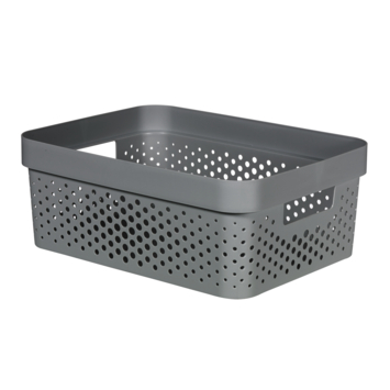 Opbergbox Curver Infinity dots antraciet 11L