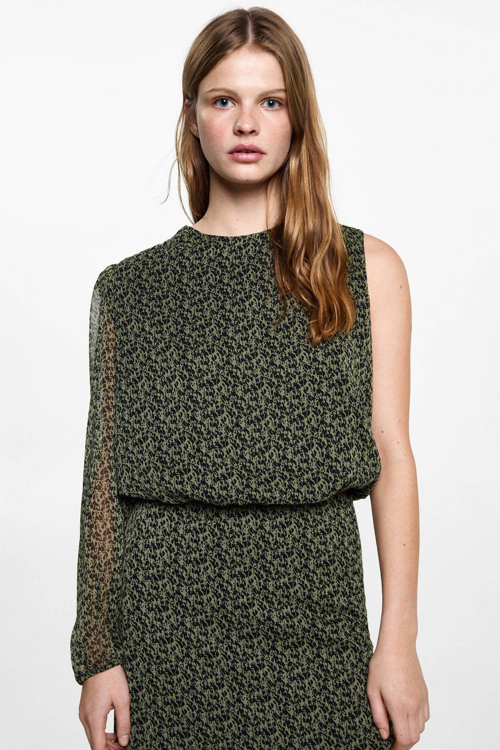 MANGO TEEN maxi rok groen
