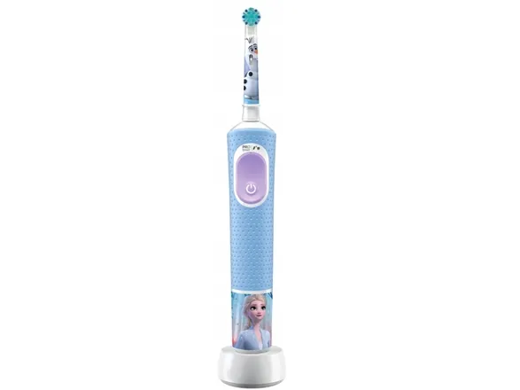 Oral-B Pro Kids, Barn, Roterende, pulserende tandbørste, Daglig pleje, Super sensitive, Lyse Blå, Batteri, Indbygget batteri