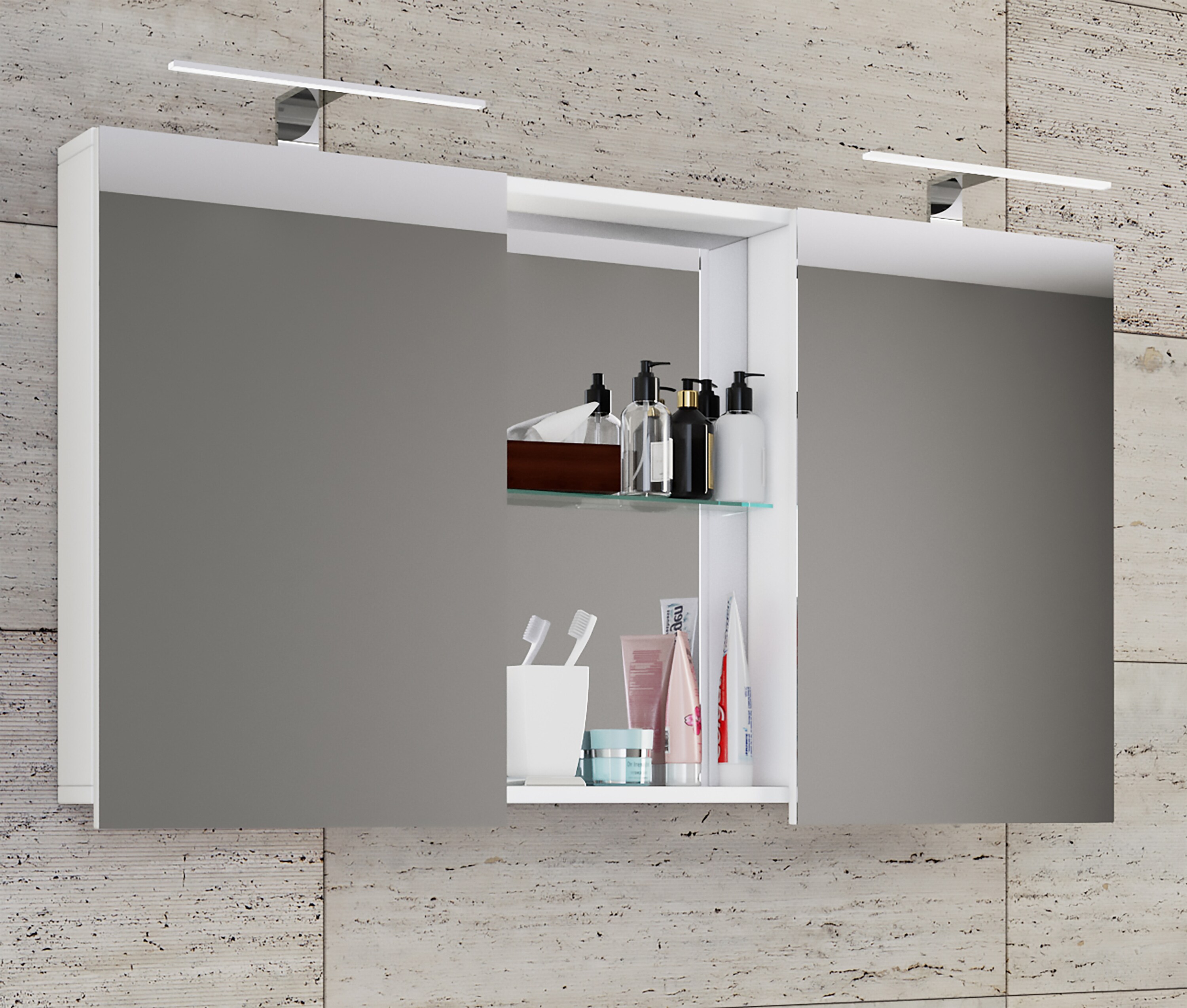 VCM Holz Badspiegel Wandspiegel Hängespiegel Spiegelschrank Badezimmer Budasi