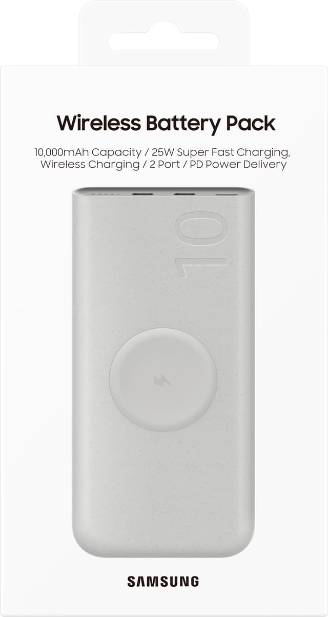 Samsung 10Ah trådløs powerbank (25W)