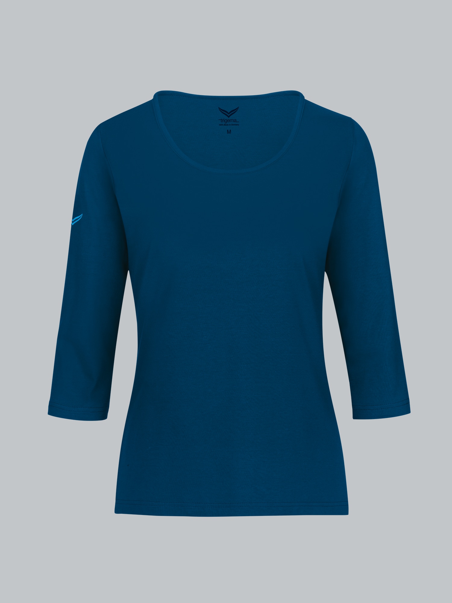 3/4 Arm Shirt aus Biobaumwolle Saphir-C2C
