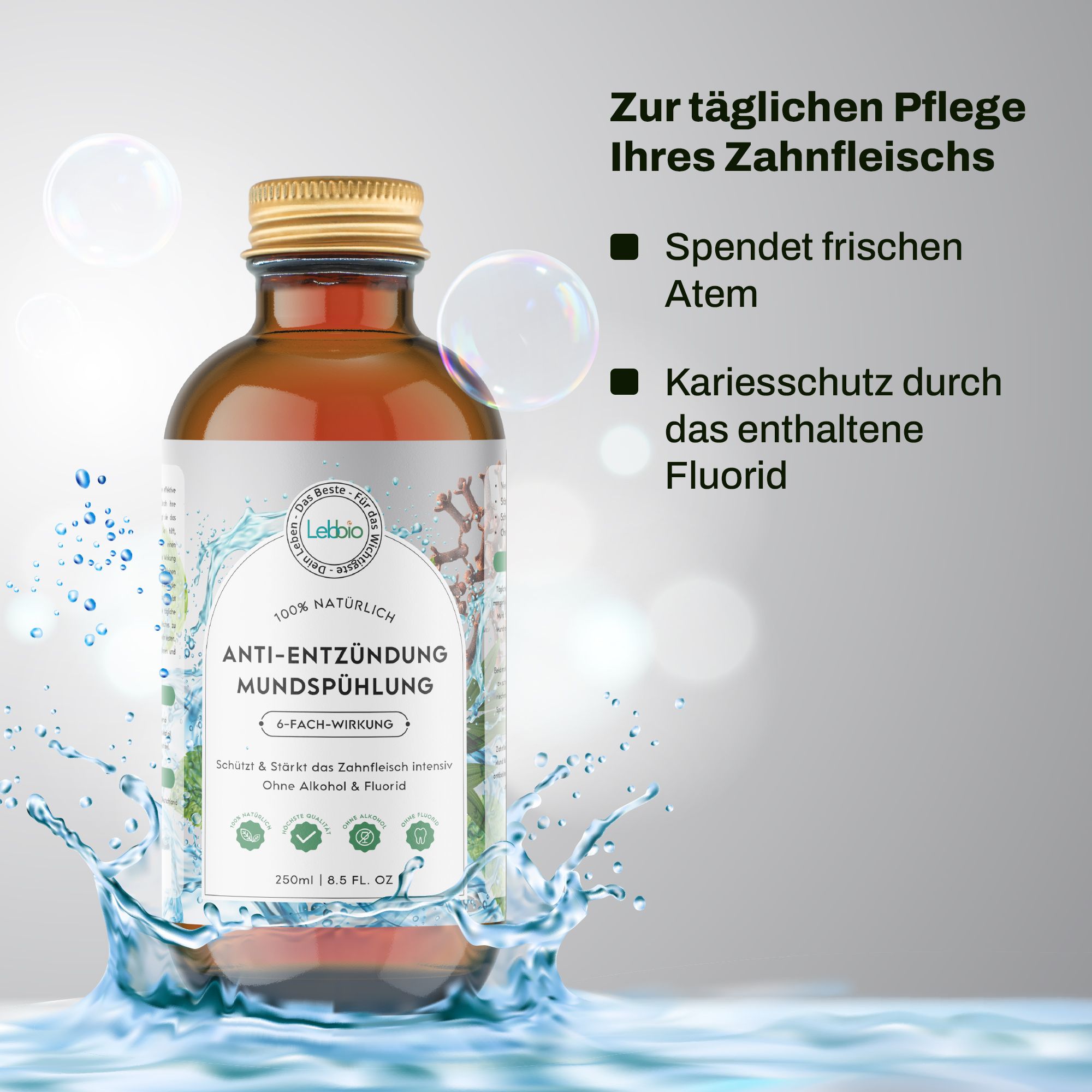 LEBBIO® Anti-Entzündung Mundspülung