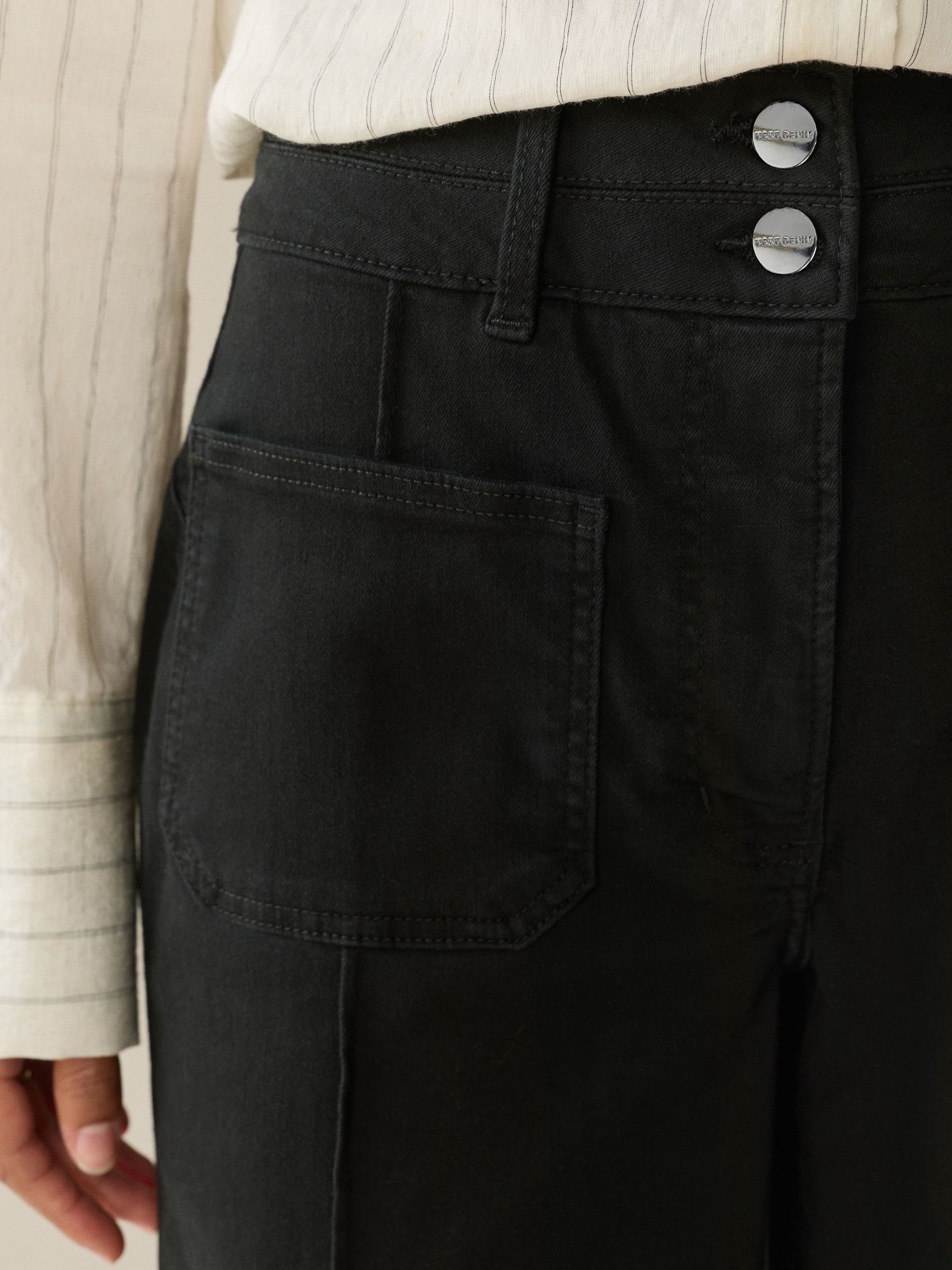 Zwart - Slim Lift and Shape Wide Leg Jeans