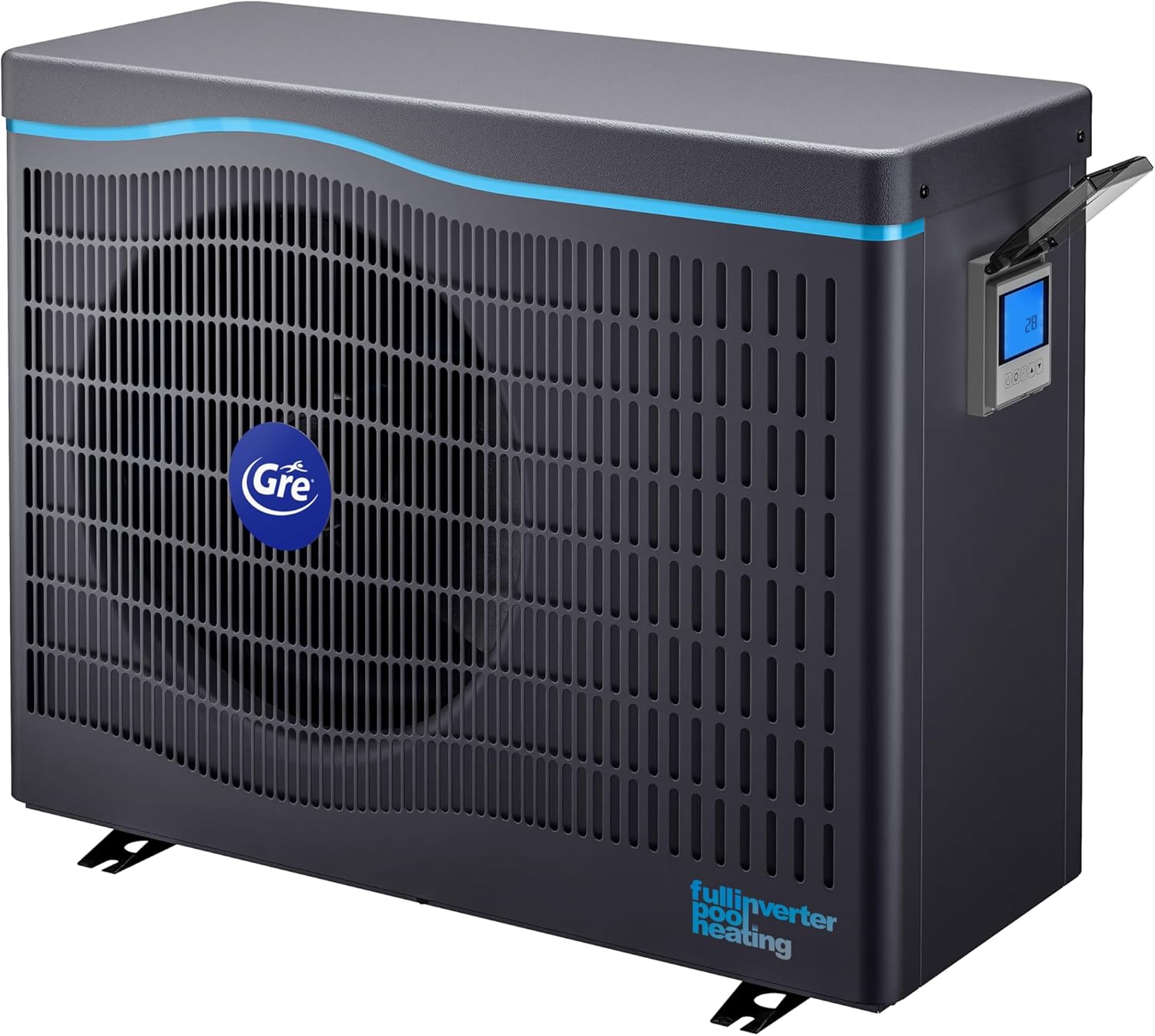 Gre HPGIC45 - Full Inverter-Wärmepumpe für Pools bis zu 45 m³, iAqualink+ App-Steuerung und hohe Energieeffizienz