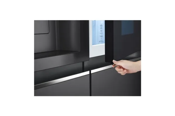 LG GSXB90MCDE - Køleskab/fryser - side-by-side med vanddispenser, isdispenser - Wi-Fi - bredde: 91.3 cm - dybde: 73.5 cm - højde: 179 cm - 635 liter - Klasse E - matsort