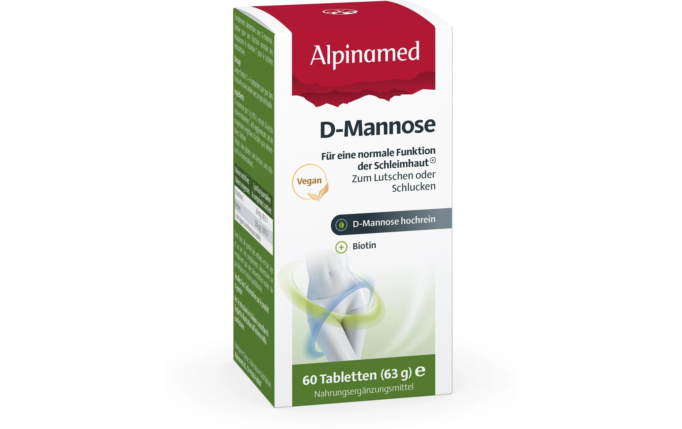 D- Mannose 60 TablettenVegane D-Mannose Tabletten