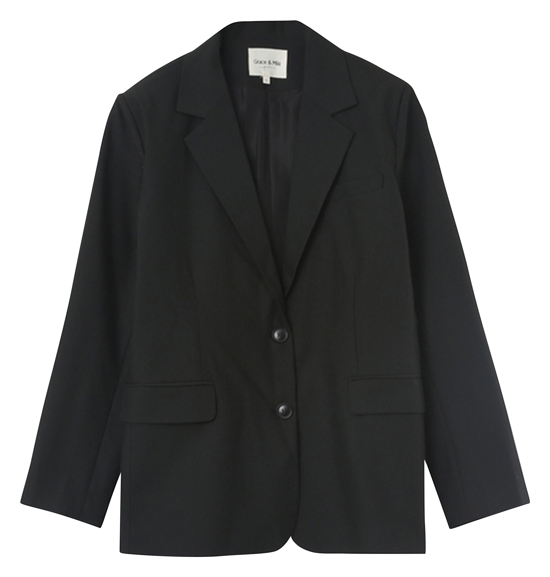 NORTON - Blazer droit à épaulettes | Noir