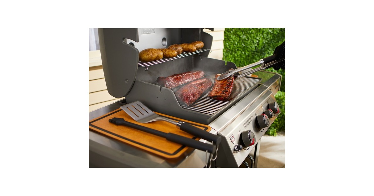 Weber3-delige Precision barbecueset grillbestek  (Roestvrij staal/zwart)