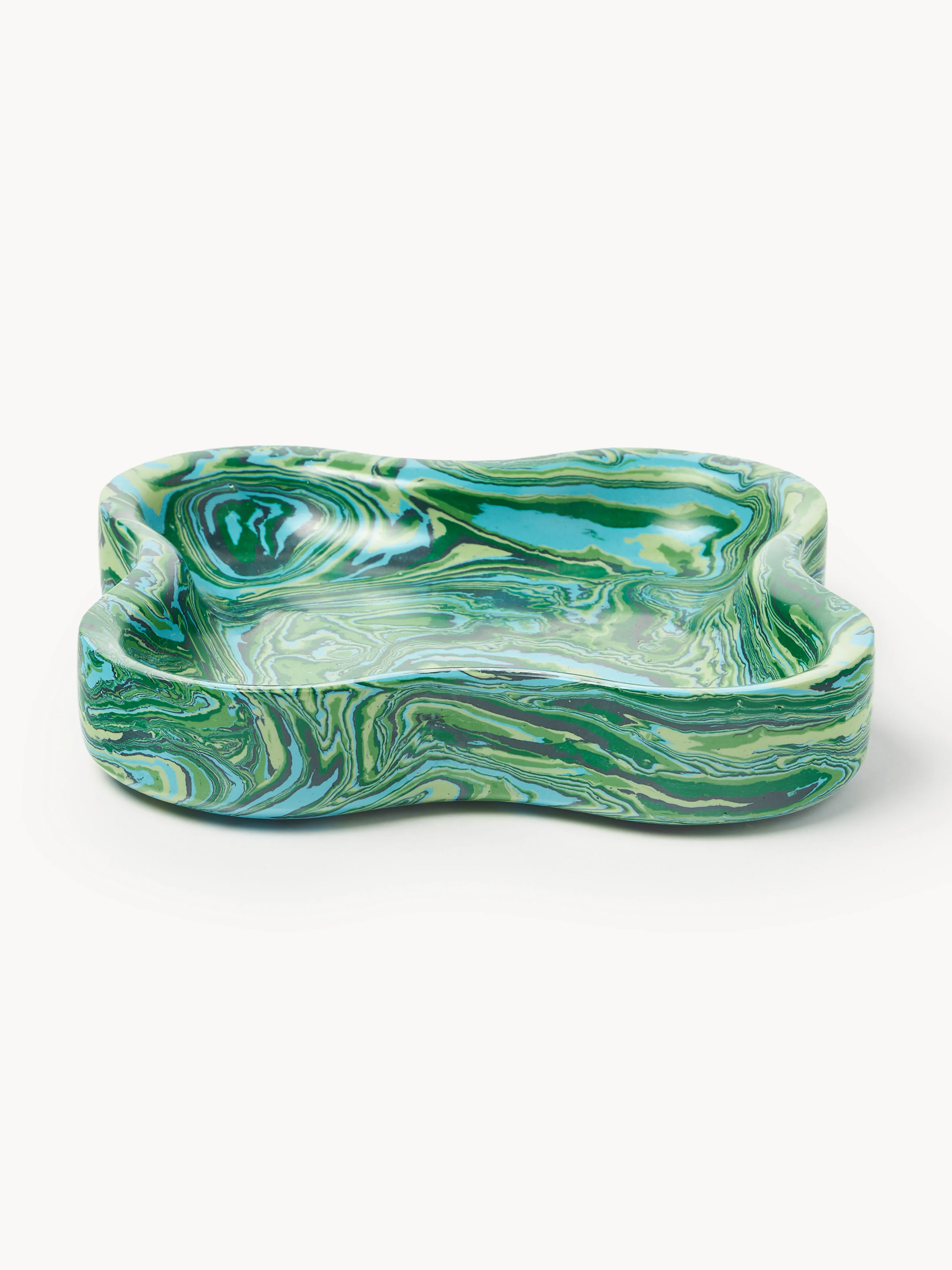 Decoratieve schalen Elara van kunstmarmer, 6-delig