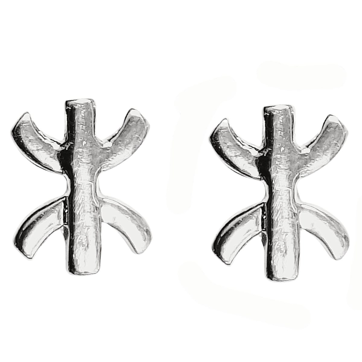 Boucles d'oreilles Z croix Berbère kabyle en argent 925°/00