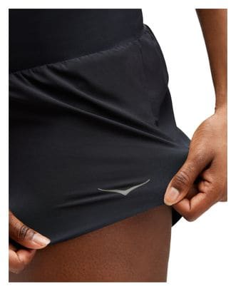 Short Hoka Glide Run 4inch Noir Femme