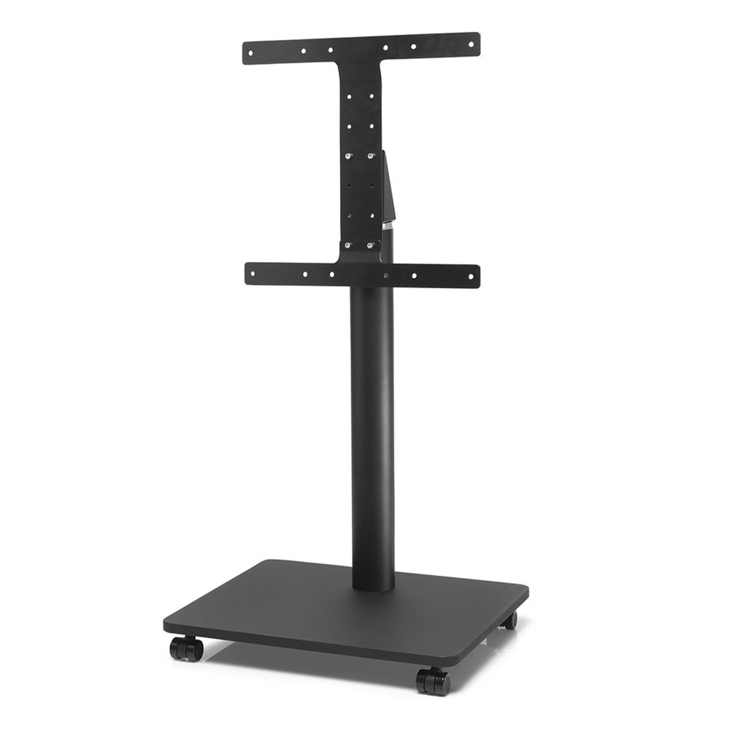 Bülow Stand BS16C Black – extra hoge, exclusieve TV-vloerstandaard met wielen