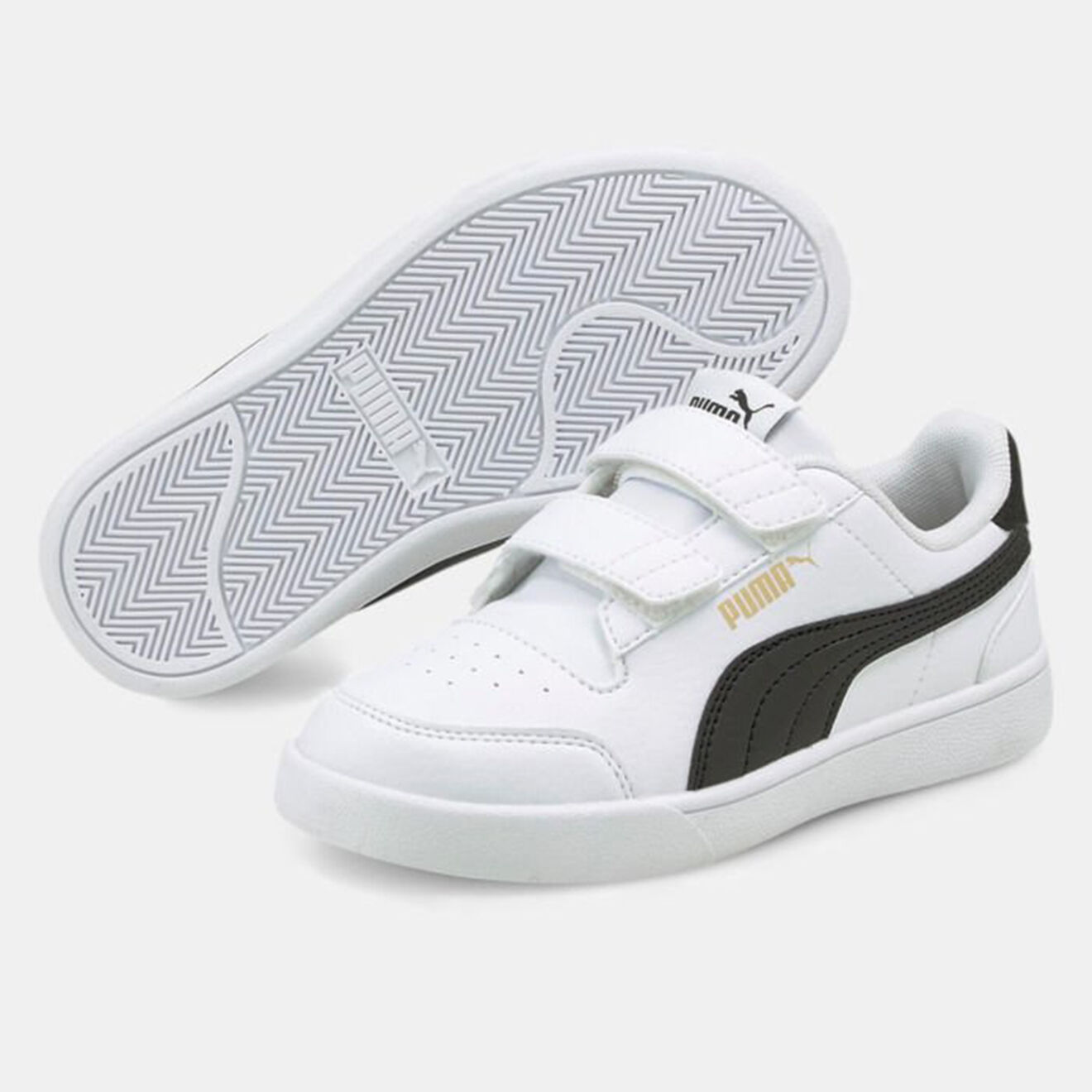 Puma Baskets Shuffle Velcro blanc/noir