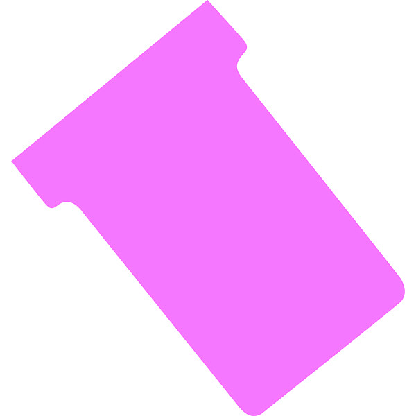 100 fiches T indice 2 coloris rose