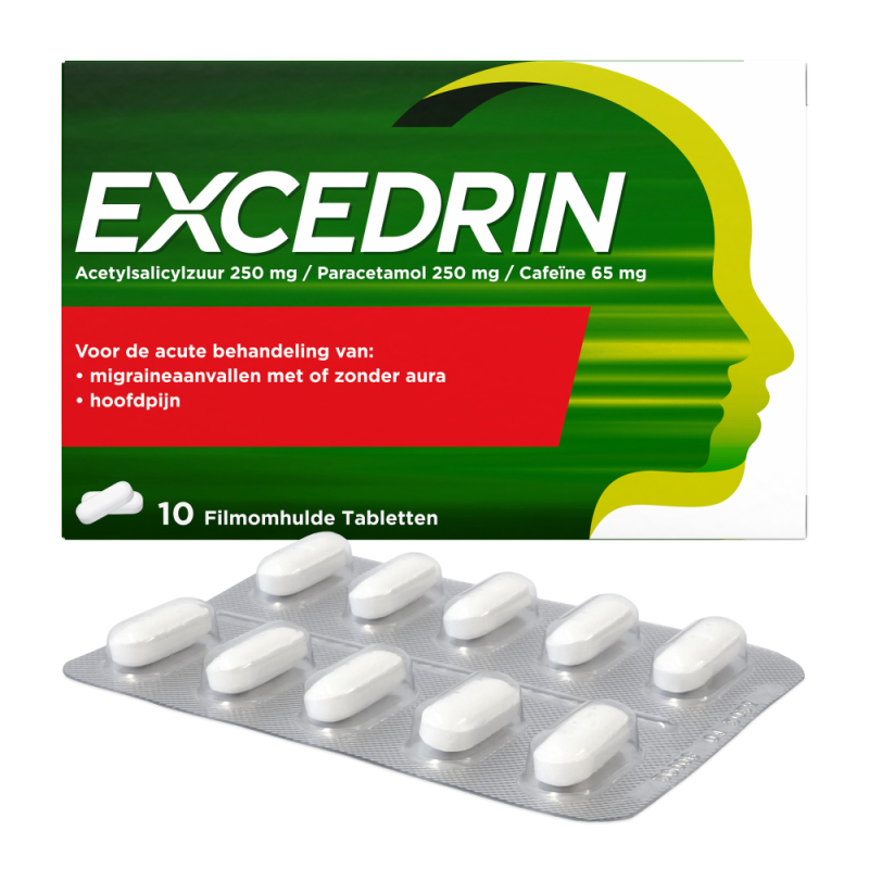 Excedrin Filmomhulde Tabletten 10 Stuks