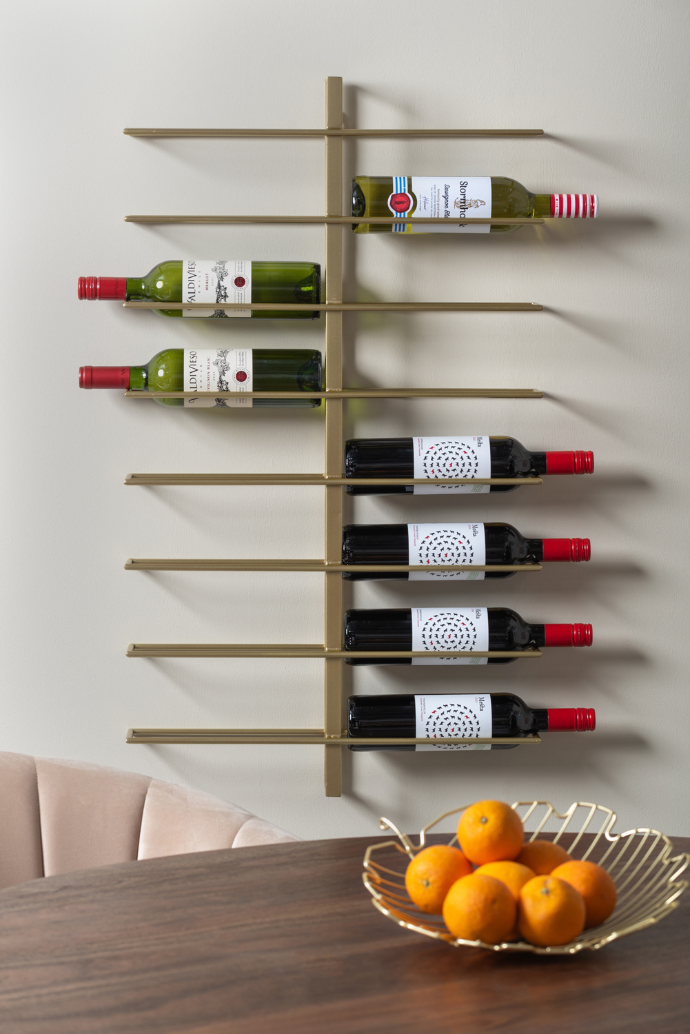 Wine rack Dual metal matt black