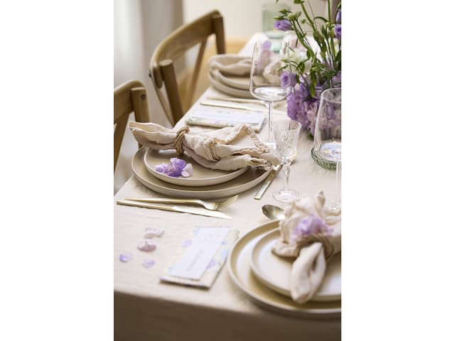 Studio Round Middagstallerken Matte white/Matte sand