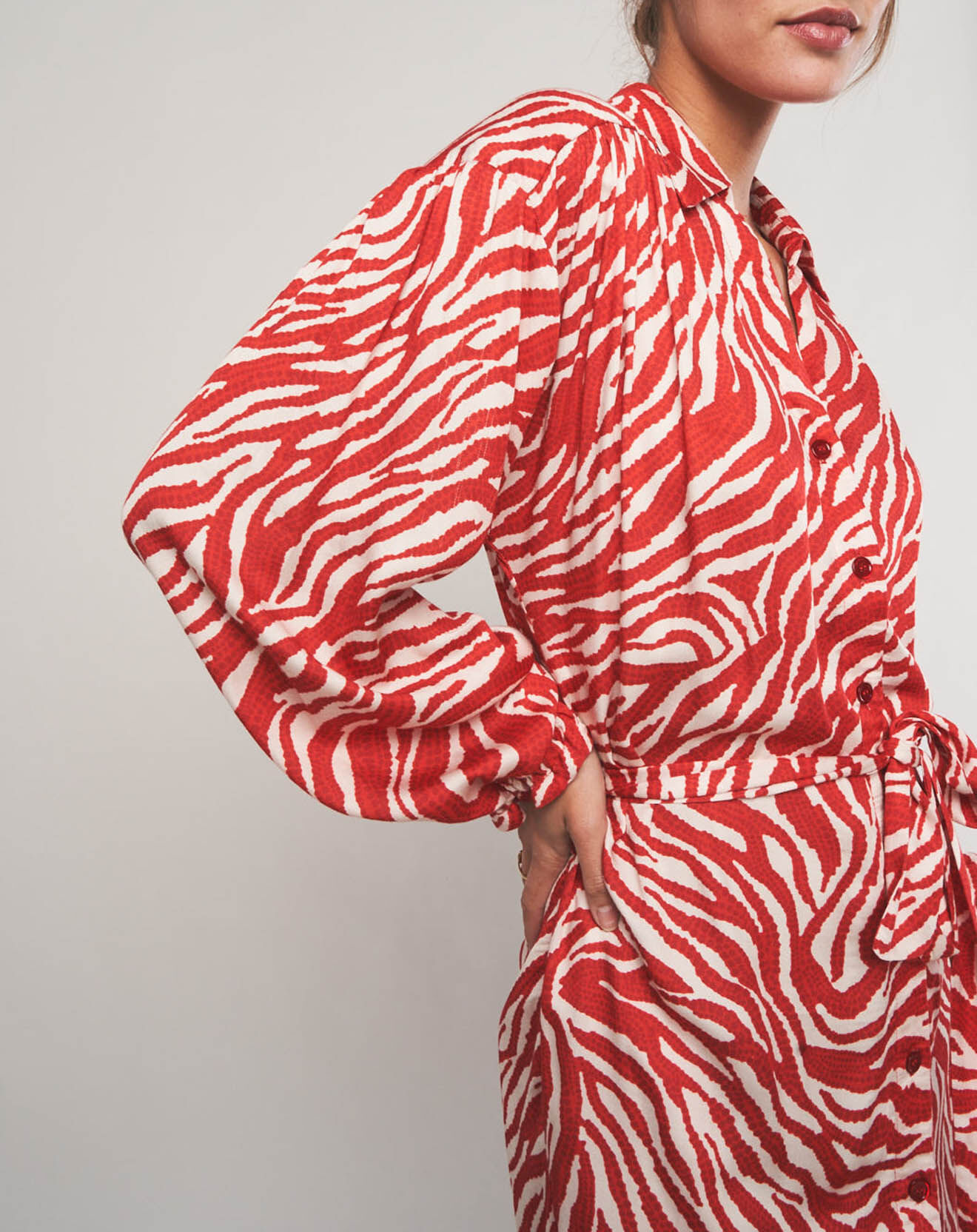 Stella Forest Robe courte Lena à motifs rouge