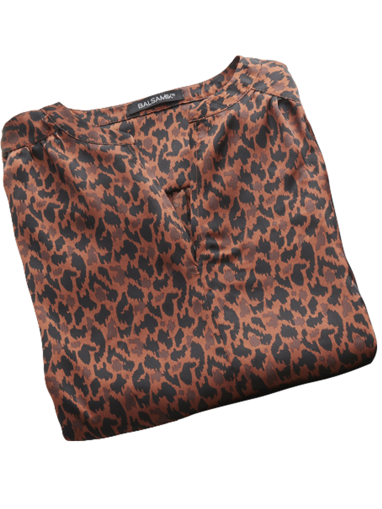 Blouse ample satinée