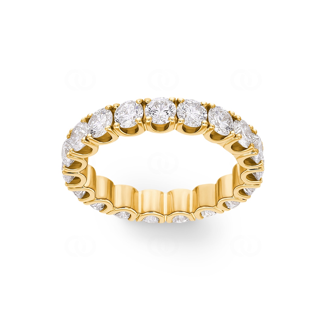 3.00 Karat Diamanten Mémoire Ring 750/18 K Gelbgold