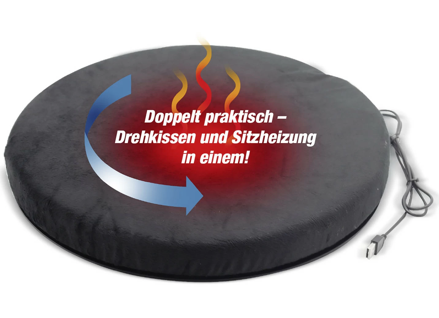 Relaxvital Dreh-Sitzkissen mit Wärmefunktion