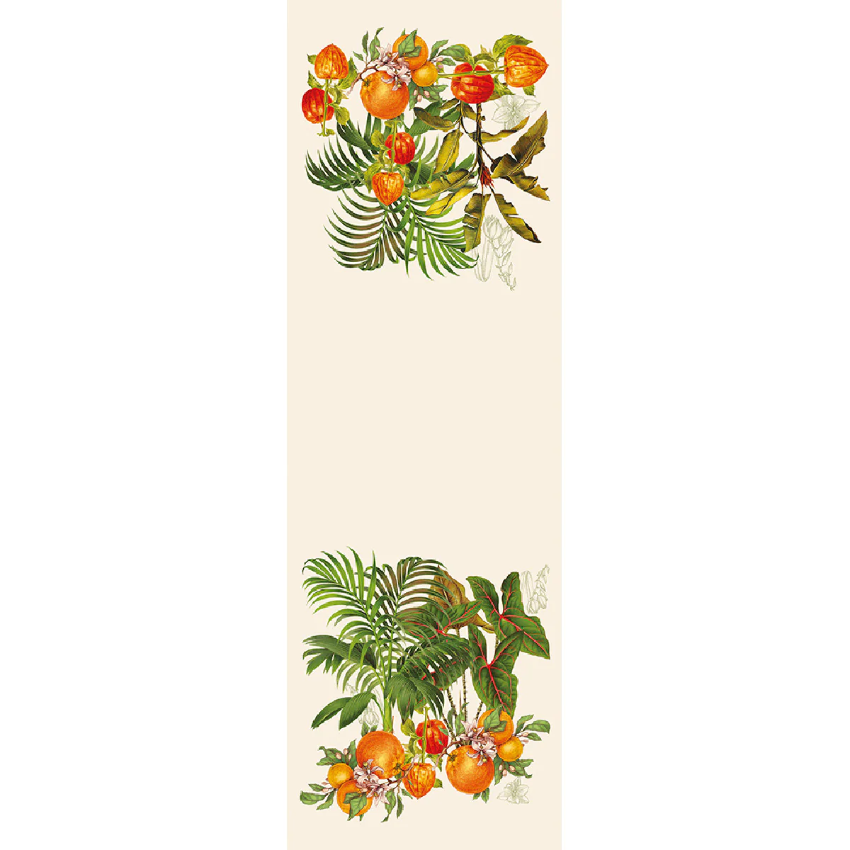 Chemin de table pur lin multicolore 50X155 Garnier Thiebaut