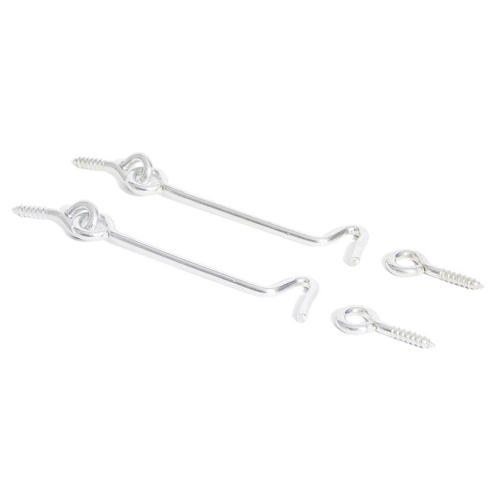 2 crochets contrevent acier zingué - 2x80 mm